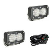 Baja Designs Auxiliary LED Light Pod Pair S2 Sport Series Work/Scene Pattern Clear Lens Universal 547806