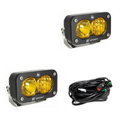 Baja Designs Auxiliary LED Light Pod Pair S2 Sport Series Driving/Combo Pattern Baja Amber Lens Universal 547813