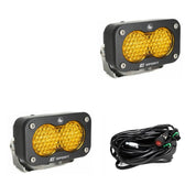 Baja Designs Auxiliary LED Light Pod Pair S2 Sport Series Work/Scene Pattern Baja Amber Lens Universal 547816