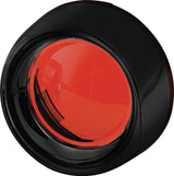 Kuryakyn Gloss Black Deep Dish Bezels Red Lens 5482