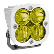Baja Designs Auxiliary LED Light Pod Each White Frame Squadron Sport Series Driving/Combo Pattern Baja Amber Lens Universal 550013WT