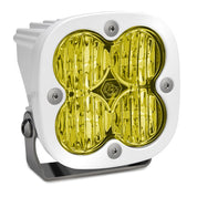 Baja Designs Auxiliary LED Light Pod Each White Frame Squadron Sport Series Wide Cornering Pattern Baja Amber Lens Universal 550015WT