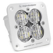 Baja Designs Auxiliary LED Light Pod Each White Flush Mount Squadron Sport Series Wide Cornering Pattern Clear Lens Universal 551005WT