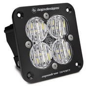 Baja Designs Auxiliary LED Light Pod Each Black Angle Flush Mount Squadron Sport Series Wide Cornering Pattern Clear Lens Universal 551005
