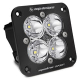 Baja Designs Auxiliary LED Light Pod Each Black Angle Flush Mount Squadron Sport Series Work/Scene Pattern Clear Lens Universal 551006