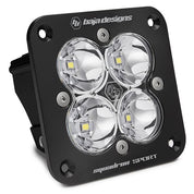 Baja Designs Auxiliary LED Light Pod Each Black Angle Flush Mount Squadron Sport Series Work/Scene Pattern Clear Lens Universal 551006