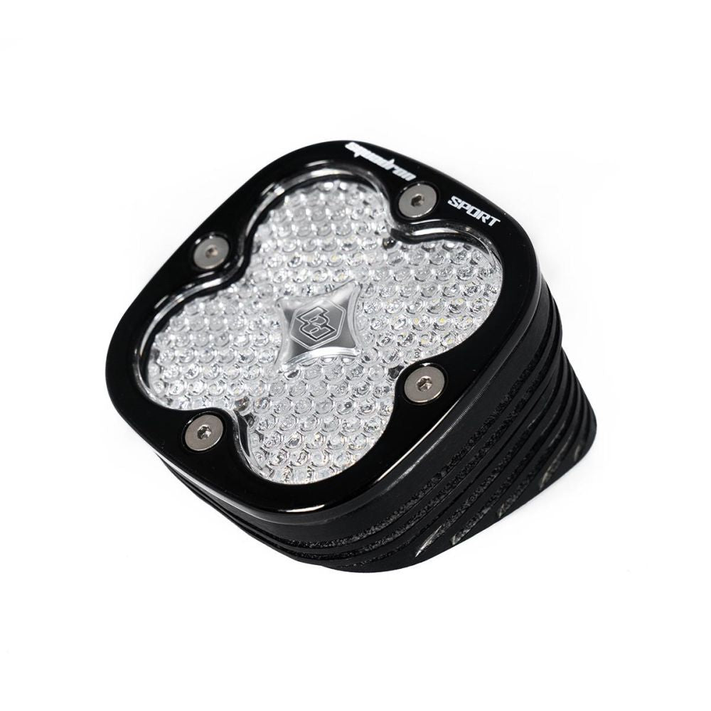 Baja Designs Auxiliary LED Light Pod Each Black Flush Mount Squadron Sport Series Work/Scene Pattern Clear Lens Universal 552006