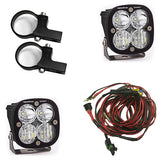 Baja Designs Frame Light Kit Horizontal 1.75 inch Squadron Sport Series Driving/Combo Pattern Clear Lens Universal 557104