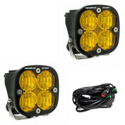 Baja Designs Auxiliary LED Light Pod Pair Squadron Sport Series Wide Cornering Pattern Baja Amber Lens Universal 557815