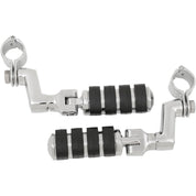 New Offset ISO Highway Footpegs w/Magnum Quick Clamp Front 1.25" Largby Kuryakyn