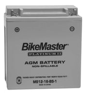 AGM 12V Platinum Battery For Suzuki LT-A500F QuadMaster 2000-2001 Grey