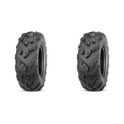 Set of 2 QUADBOSS QBT671 Front Tires 25x8-12 6-ply