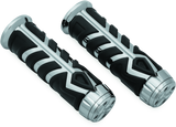 Kuryakyn Chrome Spear Grips For 7/8in Universal 5636