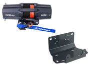 Viper V2 ATV Winch Kit 6000 lb Standard Spool With 40 Feet Black Synthetic Rope With Mount For Yamaha Grizzly 660/700/Grizzly 700 2016-2018