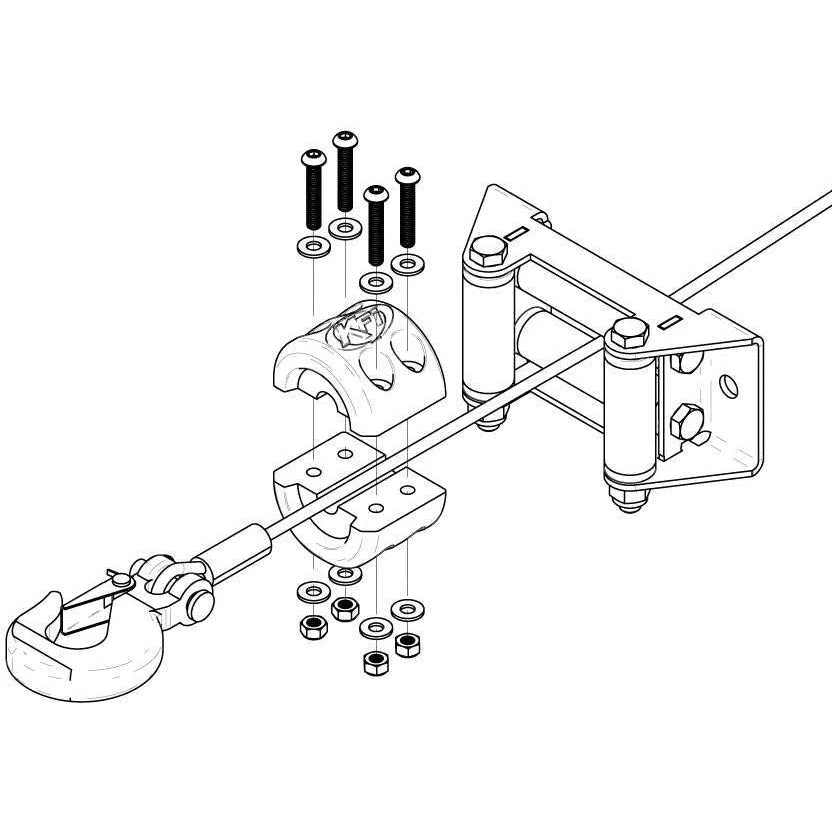 KFI Winch Cable Hook Stopper - ATV-SCHS