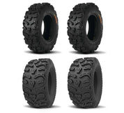 Kenda Set of Two K587 Bear Claw HTR Tires (8 Ply) [25x8R-12] And Two (8 Ply) [25x10R-12] Tires