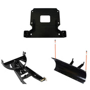 Denali Black UTV Snow Plow Kit For Polaris Ranger Crew XP 900 2013-2019