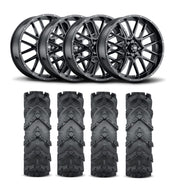 ITP Hurricane 18" Matte Black Wheels And Cryptid Tires [34x10-18]