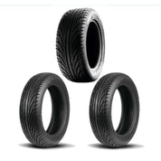 Kenda Set of Two KR20 Kanine Front Radial Tires [165/55V15] And One Rear Tire [225/50V15]