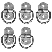 Set of 5 Rope Ring Stainless Steel