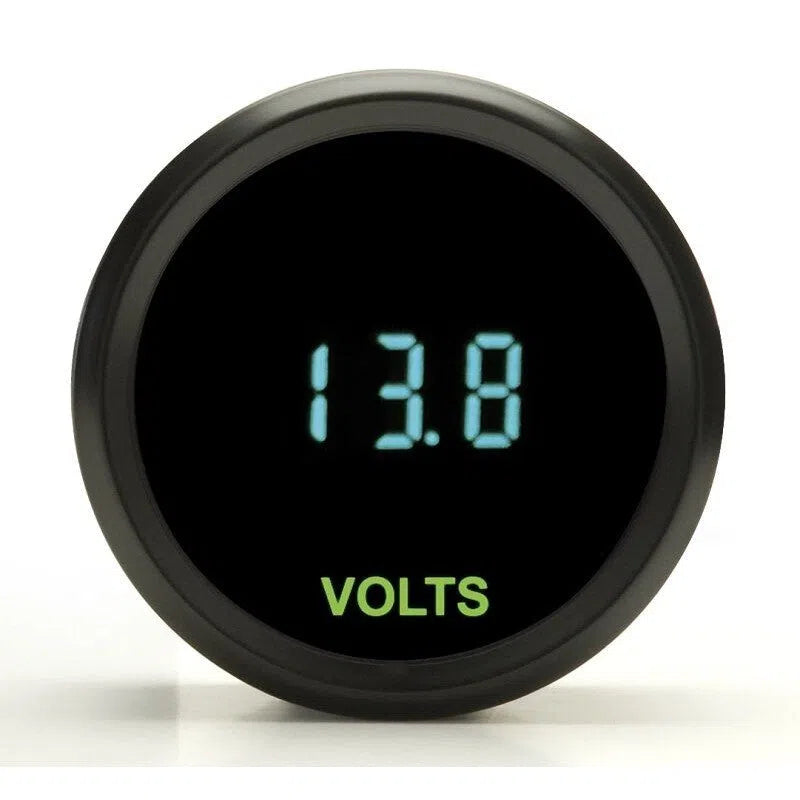 Dakota Digital Universal Mini Round Voltmeter Volts Gauge 1-17VDC ODYR-05-1 Teal