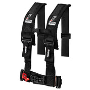 DragonFire Racing Harness Restraint - Black - H Style - 4-Point - 3" Buckle - 14-0041