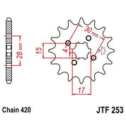 Front & Rear Sprocket Kit for HONDA CT70-USA 69-82 JT Sprockets