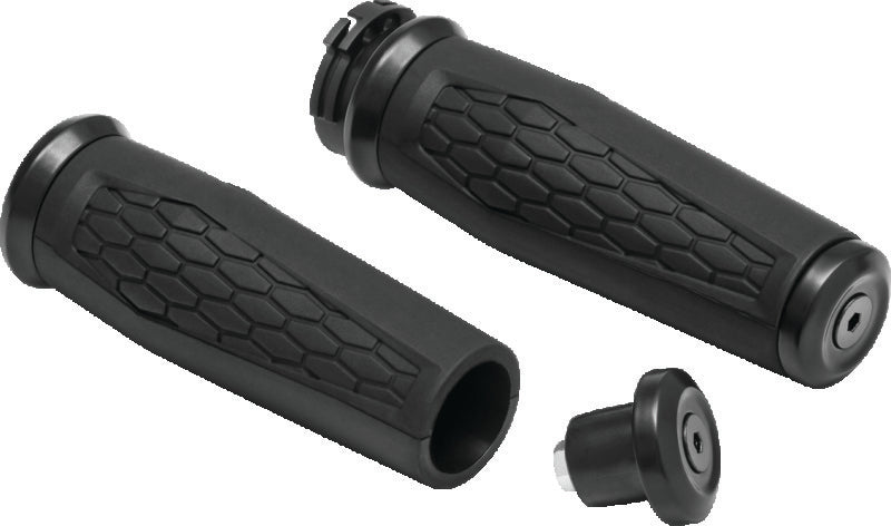Kuryakyn Black Hex Grips Dual Cable 5921
