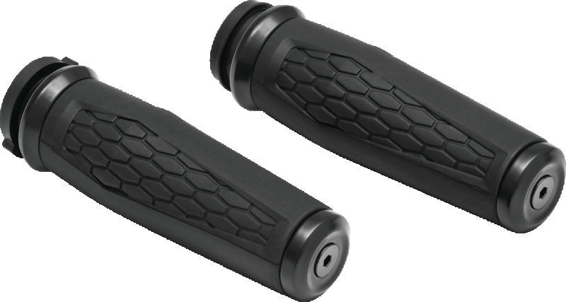 Kuryakyn Black Hex Grips Thottle-By-Wire 5923