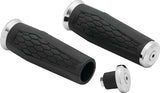 Kuryakyn Chrome Hex Grips 7/8in Universal 5928
