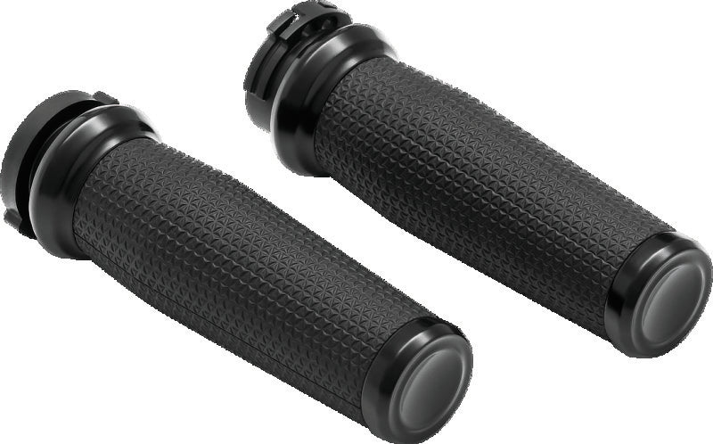 Kuryakyn Black Thresher Grips Dual Cable 5941