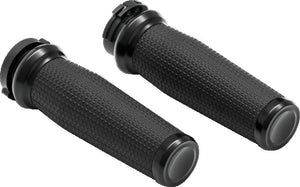 Kuryakyn Black Thresher Grips Dual Cable 5941