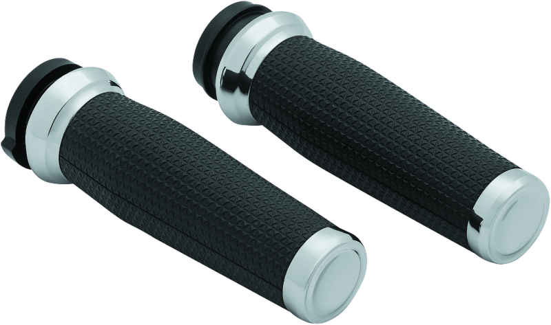 Kuryakyn Chrome Thresher Grips Throttle-By-Wire 5942