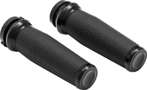 Kuryakyn Black Thresher Grips Throttle-By-Wire 5943