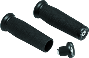 Kuryakyn Black Thresher Grips Universal 1in 5949