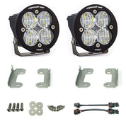 Baja Designs Fog Pocket Light Kit Squadron-R Pro Series Wide Cornering Pattern Clear Lens 597503