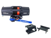 Viper V2 ATV Winch Kit 3500 lb Standard Spool With 40 Feet Black Synthetic Rope With Mount For Polaris Sportsman Models 2010-2014