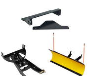 Denali Black UTV Snow Plow Kit For Hisun Motors Corp USA HS500 2014-2022