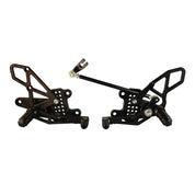 Vortex Racing Adjustable Rear Set Black - RS273K