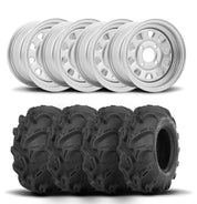 ITP Delta Steel 12" Wheels And Mega Mayhem Tires [28x11-12]