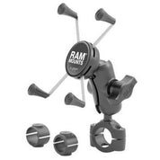 Ram Mounts Torque Handlebar/Rail Mount with X-Grip Cradle 3/4"-1" Black - RAM-B-408-75-1-UN10U