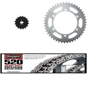 520H Heavy-Duty Chain, Front & Rear Steel Sprocket Kit YAMAHA FZ6R 2009-2015