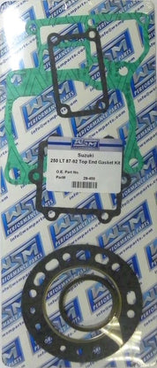 WSM Top End Gasket Kit For Suzuki 250 Quadracer 87-92 29-408