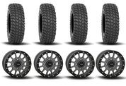 System 3 SB-5 Beadlock Gun Metal Grey 15" Wheels And XCR350 Tires [32x10R-15]
