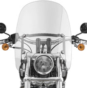 National Cycle Clear Spartan Quick Release Windshield With Mount Kit, Straight Forks
