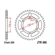 Steel Rear Sprocket 39T for Street KAWASAKI EX300 Ninja 2013-2016