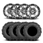 ITP SS212 15" Machined Black Wheels And Cryptid Tires [32x10-15]