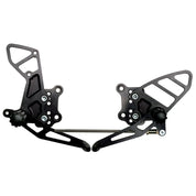 Vortex Racing Adjustable Rear Set Black - RS503K