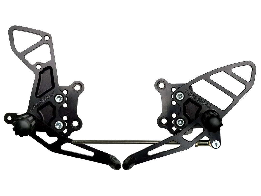 Vortex Racing Adjustable Rear Set Black - RS503K