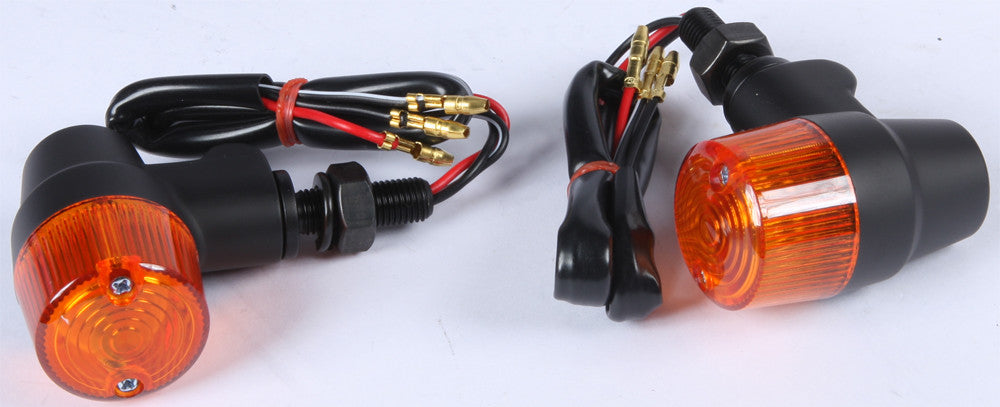 TURN SIGNAL STYLE 3 BLACK W/AMBER LENS